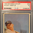 1953 Bowman Mantle Card